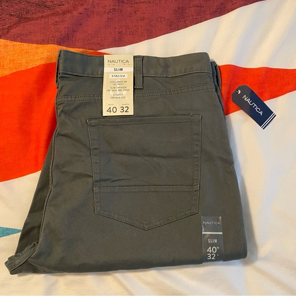Nautica Slim Fit Stretch Pant - Picture 1 of 8